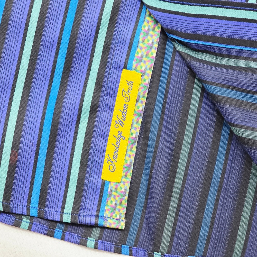Robert Graham Shirt Men's 2XL Blue Striped Tailored Fit Long SleeveButton Down - Picture 5 of 9